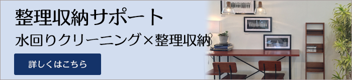 水周りクリーニング×整理収納、整理収納サポート