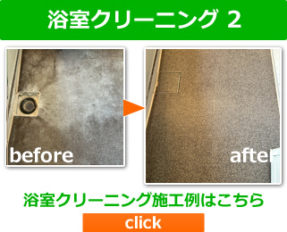 浴室、お風呂のクリーニング、施工例はこちらです。 