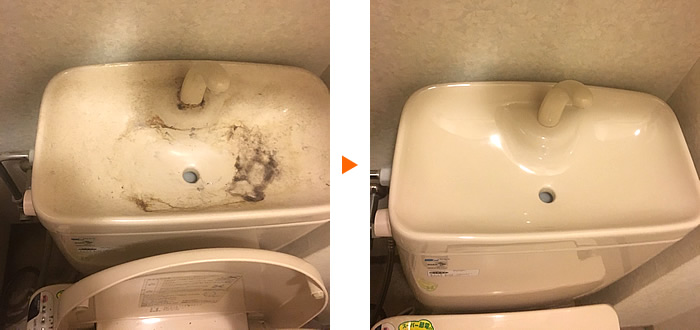 トイレ手洗いクリーニング例