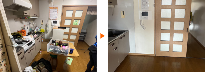 不用品回収作業例写真