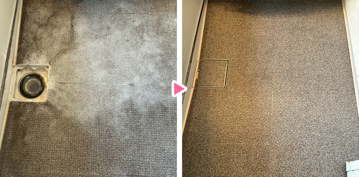 浴室床のお掃除例