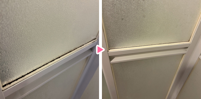 浴室ドア周りのお掃除例